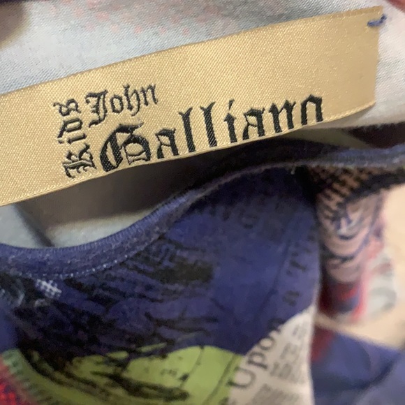 john galliano girls size 10 long sleeve tee - Picture 3 of 3